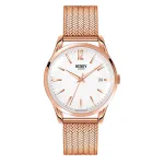 HENRY LONDON Unisex Watch HL39-M-0026 39mm Stainless Steel Silver Dial Milanese Mesh Bracelet