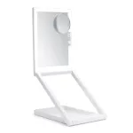 RIO MMAW-EU/1,0 Home and Away Dressing Table Make Up Mirror &ndash; Dvipusis LED ap&scaron;viestas veidrodis su 1&times;/5&times; didinimu, sulankstomas, baltas
