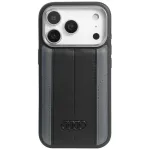 Etui Audi A6 Synthetic Leather MagSafe, skirta iPhone 17 Pro, juoda