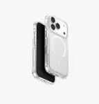 UNIQ LifePro Xtreme MagClick įkrovimo dėklas iPhone 17 Pro, permatomas/glitter