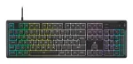Corsair K55 CORE RGB klaviatūra žaidimams USB QWERTZ voki&scaron;ka juoda