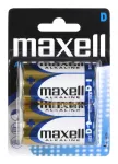 &Scaron;arminė vienkartinė baterija MAXELL D 1,5 V (cilindrinė) &mdash; 2 vnt., lizdinė pakuotė