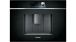 Siemens iQ700 CT718L1B0 įmontuojamas espresso aparatas su malūnėliu ir pieno putotoju, 2.4 L, 19 bar, TFT jutiklinis ekranas, juodas