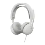 Logitech Zone Wired 2 ausinės su laidu ir mikrofonu, aktyvus triuk&scaron;mo slopinimas, triuk&scaron;mą slopinantys mikrofonai, 40 mm garsiakalbiai, &scaron;viesiai baltos