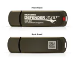 Kanguru Defender 3000 KDF3000-16G &scaron;ifruota USB atmintinė, 16 GB, USB 3.2 Gen 1 (USB 3.0), FIPS 140-2 Level 3, atitinka TAA, ruda
