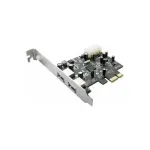 Longshine LCS-6380-4 USB 3.0 PCIe x1 adapterio kortelė su 4 i&scaron;oriniais Type-A prievadais