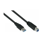 Kabelmeister USB 3.0 A-A laidas UL juodas 3m