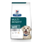 HILL'S Prescription Diet w/d Digestive Weight Diabetes Management - sausas &scaron;unų ėdalas - 10 kg