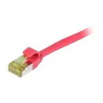 SYNERGY21 CAT6A S/FTP plonas patch kabelis RJ45, 10 m, raudonas, 500 MHz, LSZH/TPE Superflex, AWG28, CAT7 žaliava