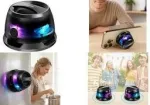 LogiLink SP0073 ne&scaron;iojamas Bluetooth 5.4 TWS garsiakalbis su magnetiniu pritraukimu, LED ap&scaron;vietimu, IPX5 atsparus vandeniui, juodas