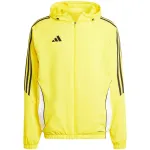 adidas Tiro 24 treniruočių striukė vyrams, Semi Solar Yellow/Black, L dydis