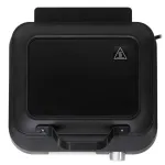Vafelinė Adler AD 3087 &ndash; elektrinė belginių vaflių keptuvė, 2200 W, 2 stačiakampės plok&scaron;tės 9&times;17 cm, juoda