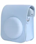 LOVEINSTANT Blue PU odos fotoaparato dėklas su dirželiu, skirtas Fujifilm Instax Mini 12