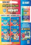 Panini FIFA 365 2027 Adrenalyn XL prekybos kortelių rinkinys Kick off &ndash; 6 papildymo pakelių + 2 riboto leidimo kortelės