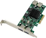 InLine&reg; USB 3.2 Gen.1 PCIe sąsajos kortelė, 4 prievadai, vidinis/i&scaron;orinis