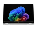 HP OmniBook 5 Flip NG AI 14-km0001nnx - Ultra 7 355, 32GB LPDDR5X 7467 MHz integruota, 512GB SSD, 14,0 colio 2K (1920x1200) OLED liečiamasis ekranas, Glacier Silver su AI logotipu - 5MP IR TNR, be 65W AC adapterio, Win 11 Home, 1 metų garantija