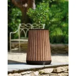 KETER Deco Conic Planter Tall Venetian Brown gėlių vazonas