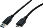 Exertis Connect USB 3.1 Gen 1 kabelis, USB-A vyri&scaron;kas į Micro-USB B vyri&scaron;ką, 1 m, juodas 532473