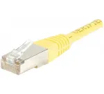 EXERTIS CONNECT Cat.6 F/UTP komutacinis kabelis, 1 m, geltonas, plonas snagless apsauginis antgalis 842101