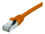 EXERTIS CONNECT Cat 6A S/FTP komutacinis kabelis, 0,5 m, oranžinis 858531
