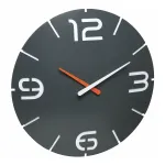 TFA Dostmann Design radijo bangomis valdomas sieninis laikrodis Contour, juodas/baltas (60.3536.10)