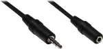GoodConnections AS-35V3 3,5 mm stereo garso prailginimo kabelis, vyri&scaron;kas į moteri&scaron;ką, 3 m, juodas