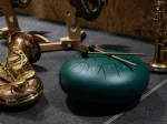 DIMAVERY TD-12 plieninis liežuvėlių būgnas, 12 natų, C-dur, žalias 26058336