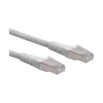 Roline Cat.6 SFTP tinklo kabelis, RJ-45 vyri&scaron;kas - RJ-45 vyri&scaron;kas, 1 m, pilkas 21.15.0831