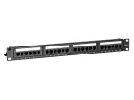 DS-IT CAT 6 UTP tinklo pach panelė, 19 inch, 24 prievadų DS-Patch6-24UTP