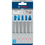 Bosch 2 608 631 030 siaurapjūklio geležtės T 227 D Special for Alu, 100 mm (5 vnt.)