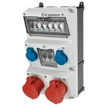 MENNEKES AMAXX sieninė ki&scaron;tukinių lizdų kombinacija 930014, 32A 400V, 2x CEE + 2x Schuko, IP44