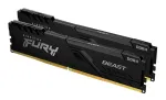 Kingston Technology FURY Beast 32GB 3200MT/s DDR4 CL16 DIMM (2 modulių rinkinys) 1Gx8 Juoda