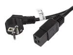 Maitinimo laidas CEE 7/7 - IEC 320 C19 16A VDE 1,8m juodas
