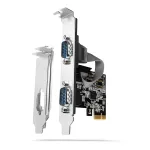 Axagon PCEA-S2N PCIe adapteris 2x RS-232 250 kbps su SP ir LP