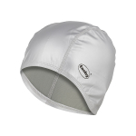 FASHY Long PU Silver Lycra plaukimo kepurė