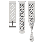 SUUNTO 22 ATH5 SILICONE STRAP PEARL WHITE S+M Sportinis laikrodžio dirželis