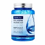 FARMSTAY Collagen & Hyaluronic Acid All-in-One Ampoule &ndash; Drėkinamasis veido serumas su kolagenu ir hialurono rūg&scaron;timi, 250 ml
