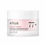ANUA Peach 77+ Niacin Enriched Cream &ndash; Skaistinamasis ir drėkinamasis veido kremas su persikų ekstraktu ir niacinamidu, 50 ml