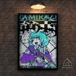 Plakatas &bdquo;Kamikaze&ldquo; &ndash; A2 (42 &times; 59 cm), su juodu rėmeliu ir tvirtinimu