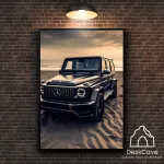 Plakatas &bdquo;Mercedes-Benz G63&ldquo; &ndash; A3 (30 &times; 42 cm), su juodu rėmeliu ir tvirtinimu