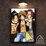 Plakatas &bdquo;Piratai&ldquo; &ndash; A2 (42 &times; 59 cm), su medžio spalvos rėmeliu ir tvirtinimu