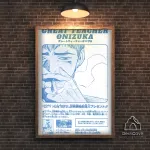 Plakatas &bdquo;Great Teacher Onizuka&ldquo; &ndash; A2 (42 &times; 59 cm), su medžio spalvos rėmeliu ir tvirtinimu
