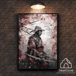 Plakatas &bdquo;Samurajus&ldquo; &ndash; A1 (59 &times; 84 cm), su juodu rėmeliu ir tvirtinimu