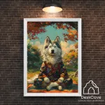 Plakatas &bdquo;&Scaron;uo&ldquo; &ndash; A3 (30 &times; 42 cm), su baltu rėmeliu ir tvirtinimu