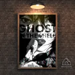 Plakatas &bdquo;Ghost in the Shell&ldquo; &ndash; A4 (21 &times; 30 cm), su juodu rėmeliu ir tvirtinimu