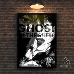 Plakatas &bdquo;Ghost in the Shell&ldquo; &ndash; A2 (42 &times; 59 cm), su medžio spalvos rėmeliu ir tvirtinimu