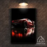 Plakatas &bdquo;Ferrari Superfast&ldquo; &ndash; A1 (59 &times; 84 cm), su juodu rėmeliu ir tvirtinimu