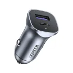 Ugreen 40858 Car Quick Charger 30W / 12-24V / USB + USB-C / QC3.0 / PD3.0 PPS
