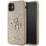 Guess GUHCN61HG4SGD Glitter Script Big 4G Hardcase for iPhone 11/Xr 6.1" / gold
