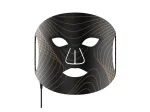 Lunni 7 colors LED and Near-Infrared Light Silicone LED Facial Mask Black